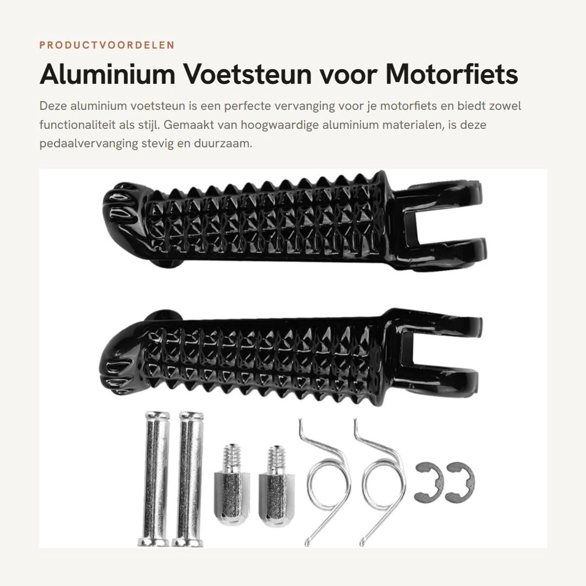 Dailygoods- Motorfiets Voetsteun Aluminium - Pedaalvervanging - Geschikt voor YZF R1/R6/R6S - Eenvoudig te Installeren - Stevig en Hoogwaardig - Modieus Ontwerp - Motorpedaal