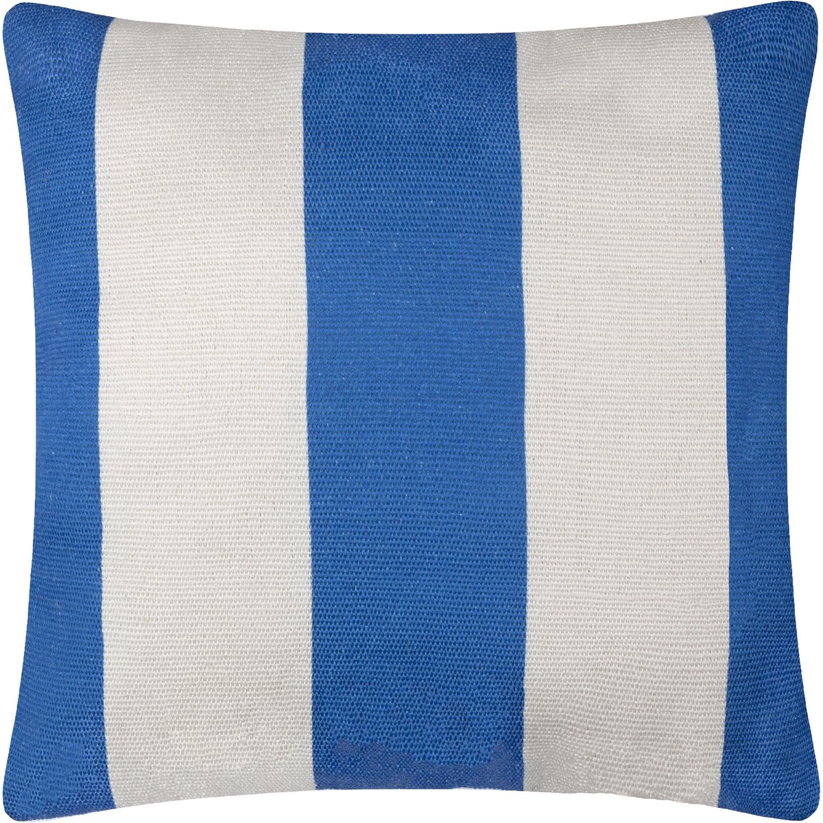 Kussenhoes - Wit/Blauw - 59x59cm