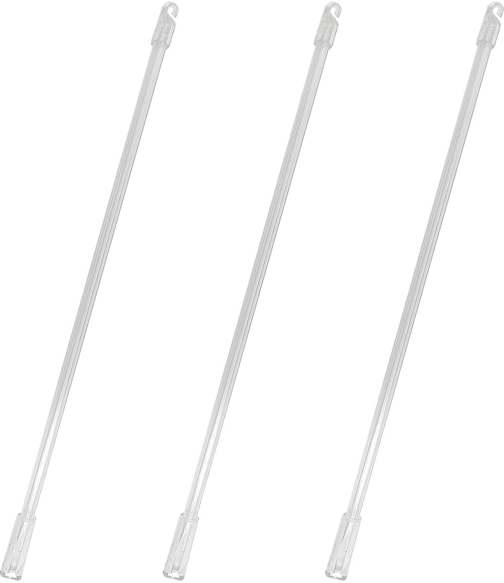 Gordijnroeden, transparante acryl gordijnroede set, rolgordijn draaibare bar, transparante roede raamopener accessoires, premium gordijnroede