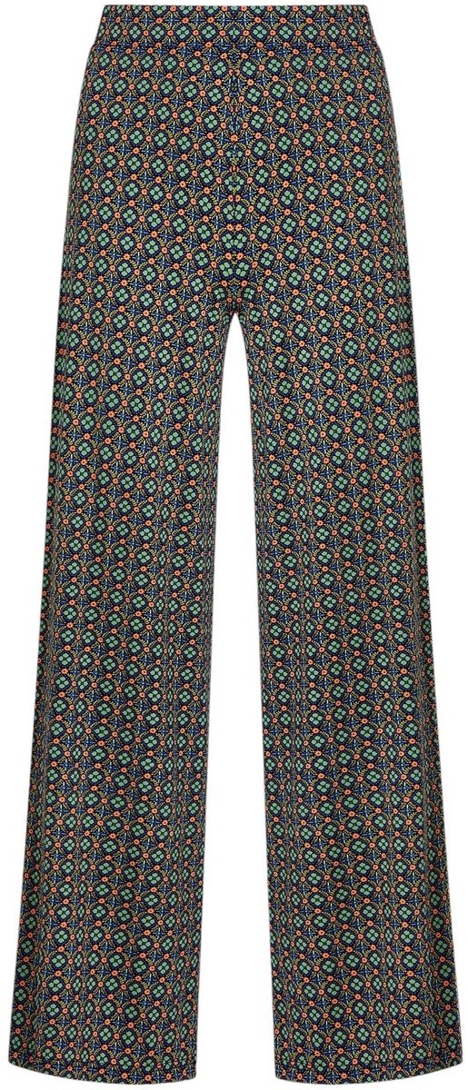 Dailygoods- Palazzobroek met stretchcomfort - Grafische print - Elegante snit - Hoog gesneden taille - Brede elastische tailleband - Aangenaam draagcomfort - Wijdelopende Broek