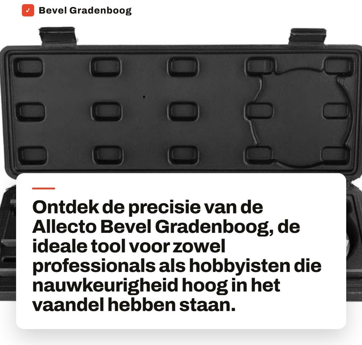 Dailygoods- Bevel Gradenboog 360 Graden - Hoekmeter Digitaal - Precisie Hoek Meten - Vergrootglas - Koolstofstaal - Slijtvast