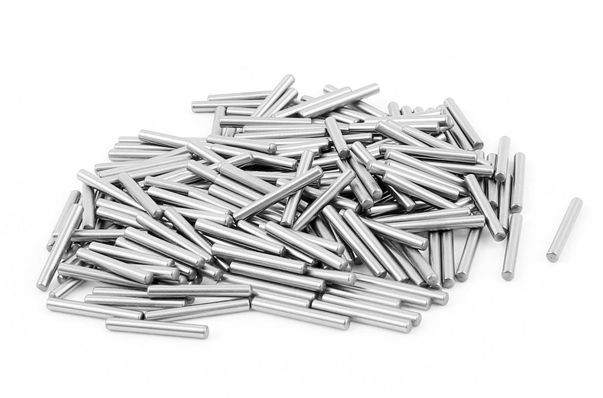 sourcing map 200 stuks 2 mm x 15,8 mm roestvrijstalen parallelle pennen bevestigingscilinderpen de