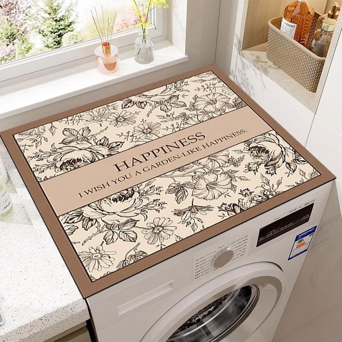 Universele Wasmachine Pad 60 x 60 cm - Zachte Bescherming en Snijbare Wasmachine Cover voor Droger en Wasmachine