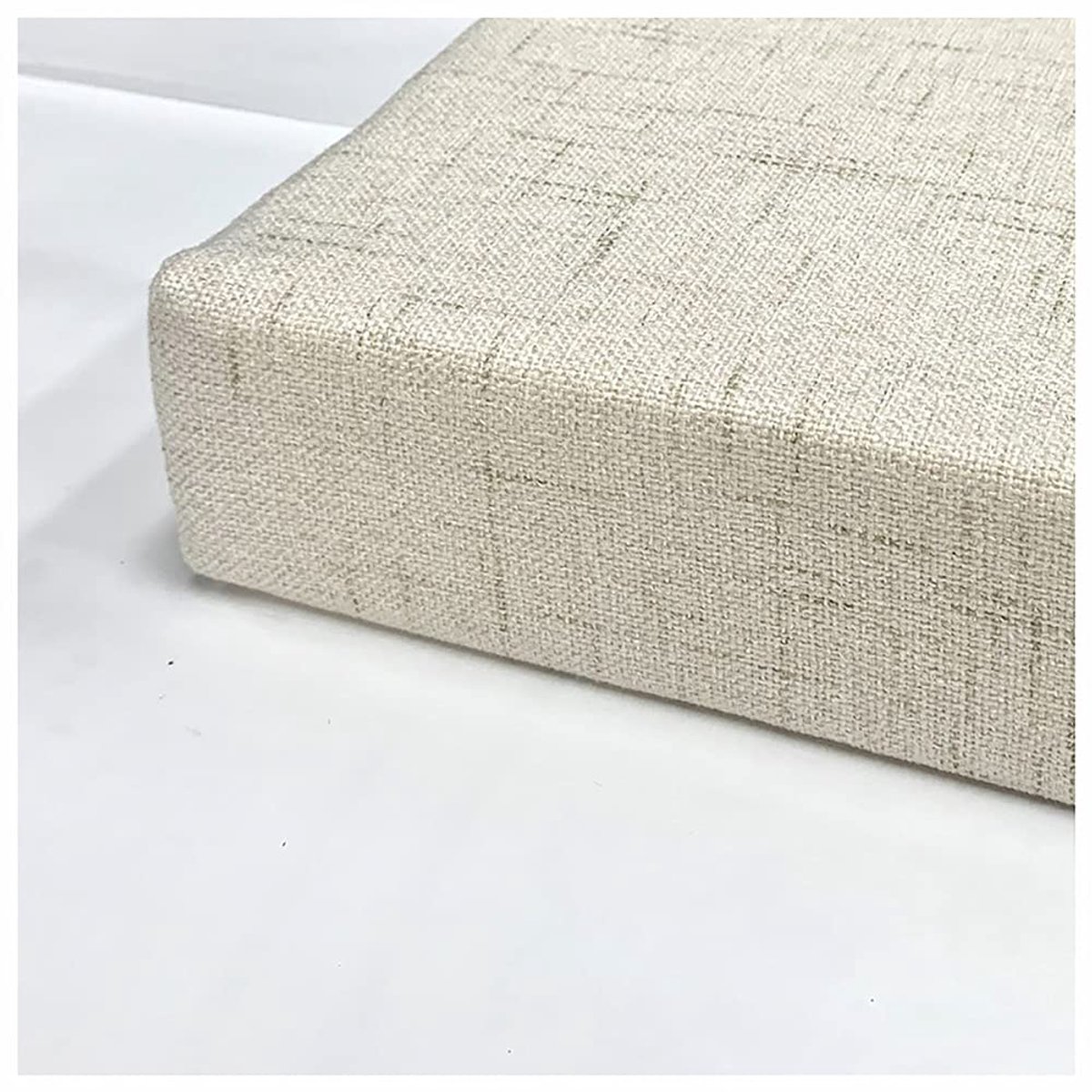 Kussen outdoor/Indoor Settee Kussen Auto Seat Kussen Rugkussen Foam Pads Opslag Bench Kussen 3.2" (8cm) Dikke spons, meerdere kleuren en maten-Beige wit 180x40x8cm (71x16x3.2in)