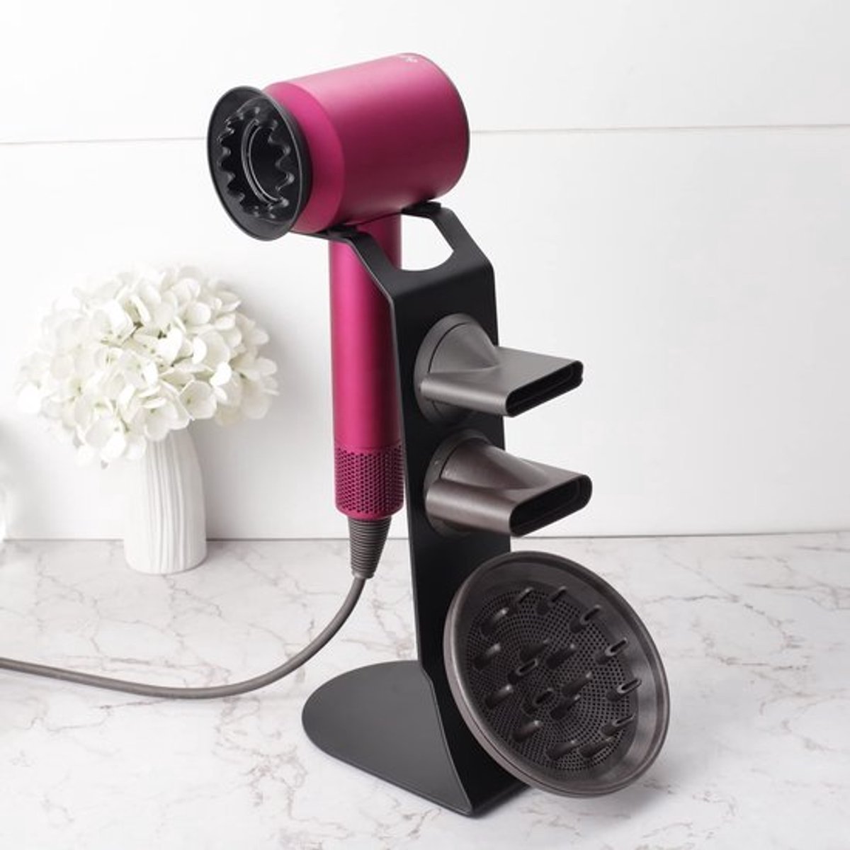 Store_7 - Föhn Houder - Aluminium Desktop Stand - Badkamer Organizer