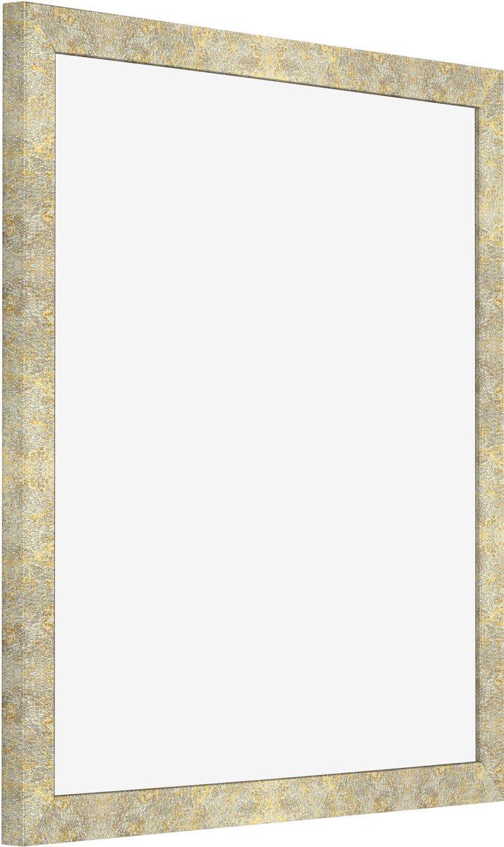 Fotolijst 50x50 cm - MDF - Zilver-Goud Hamerslag - Benno