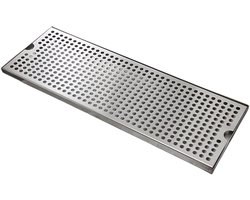 Bier Druppelbak - Lekbak Roestvrij - Bar Schoonhouden - Verwijderbare Lade - 50 Cm - Zilver