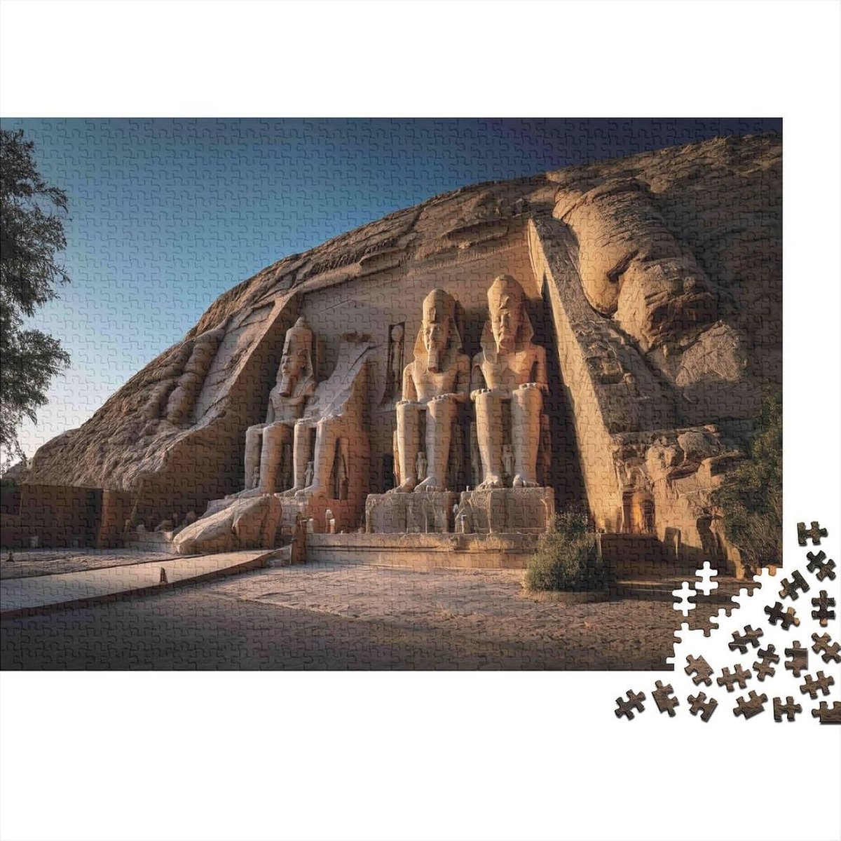 Puzzel Spel - Papier Puzzel - Familie Ontspanning - Oude Egyptische Beelden - 1000 Stukjes - Stijl 2