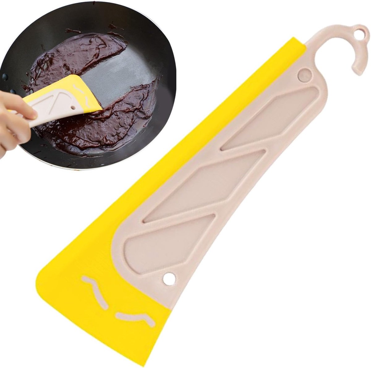 Keukenschraper - Pannenreiniger - Keuken schoonmaken - Hittebestendig - 208 cm - Koffie