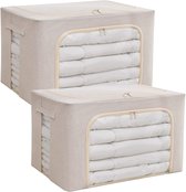 Opbergzakken Truien - Kleding Opbergers - Kast Organiseren - Mottobestendig Ontwerp - 22 Liter Inhoud - Beige