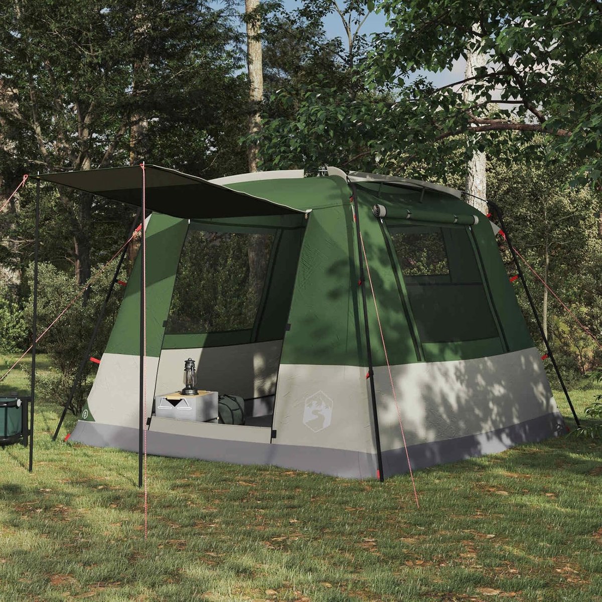 Partytent - Feesttent Tuin - Buitenfeesten Organiseren - Waterafstotend PU-coating - 310 x 310 cm - Groen