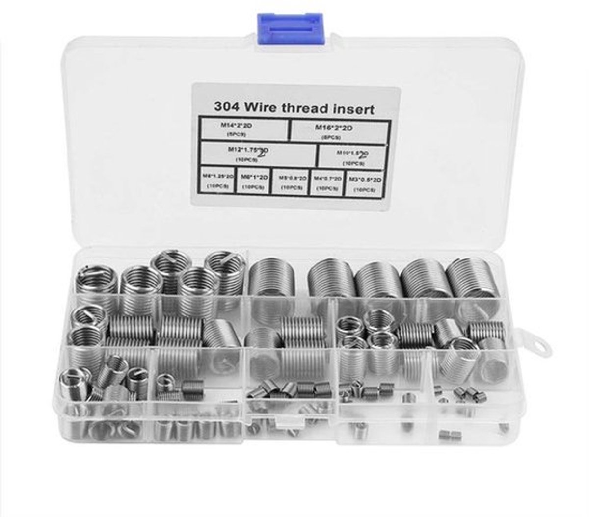 Assortiment draad inserts M5 tot M16 van Shopcentral