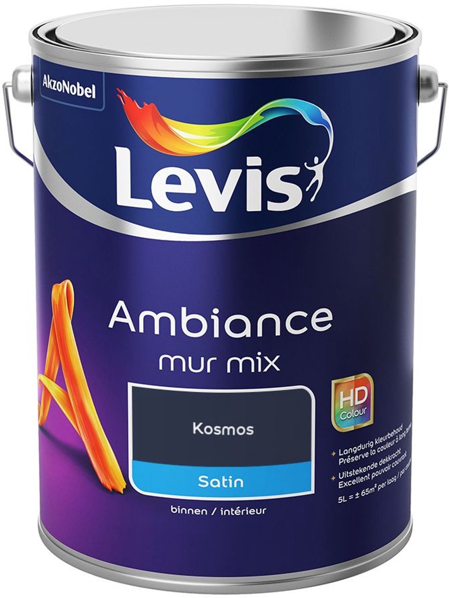 Levis - Ambiance Mur Satin Mix - Kosmos - Mengverf - 5 L