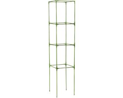 Tomatenstokken Tuin - Klimplantsteun Steunstokken - Planten Ondersteunen - Vierkant Stabiliteitsframe - 164 cm - Donkergroen