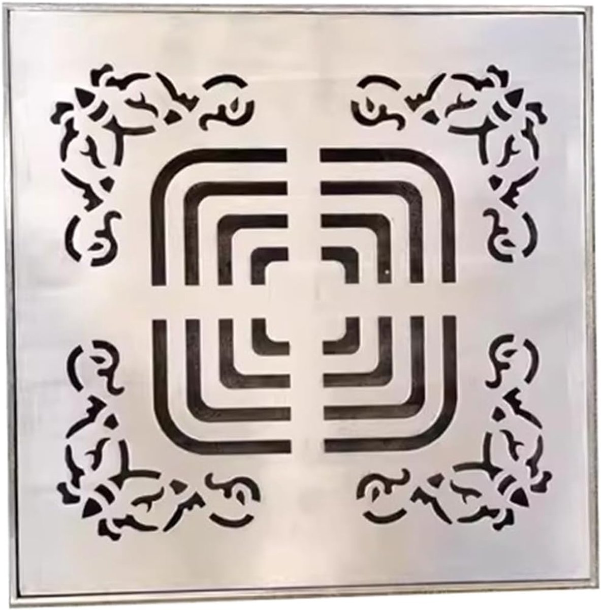 Afvoerrooster RVS - Drainagegoot Afdekking - Efficiënte Afwatering - Roestbestendig Robuust - 15x15 tot 60x60 cm - Zilver