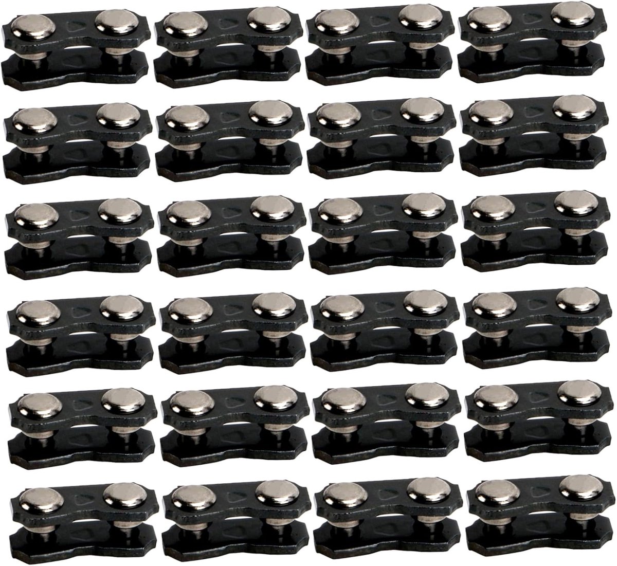 Kettingzaag Ketting Links - Reparatieschakels - Ketting Repareren - Voorgemonteerde Schakels - 25 Stuks - Zwart