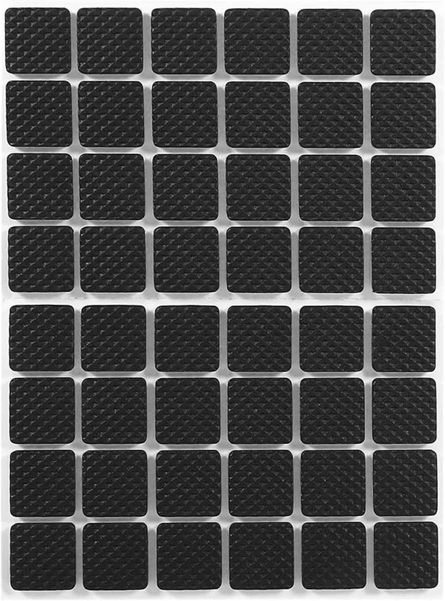 Vloerbeschermers Meubels - Stoelpootdoppen - Krassen Voorkomen - Krachtige Grip - 48 Stuks - Zwart