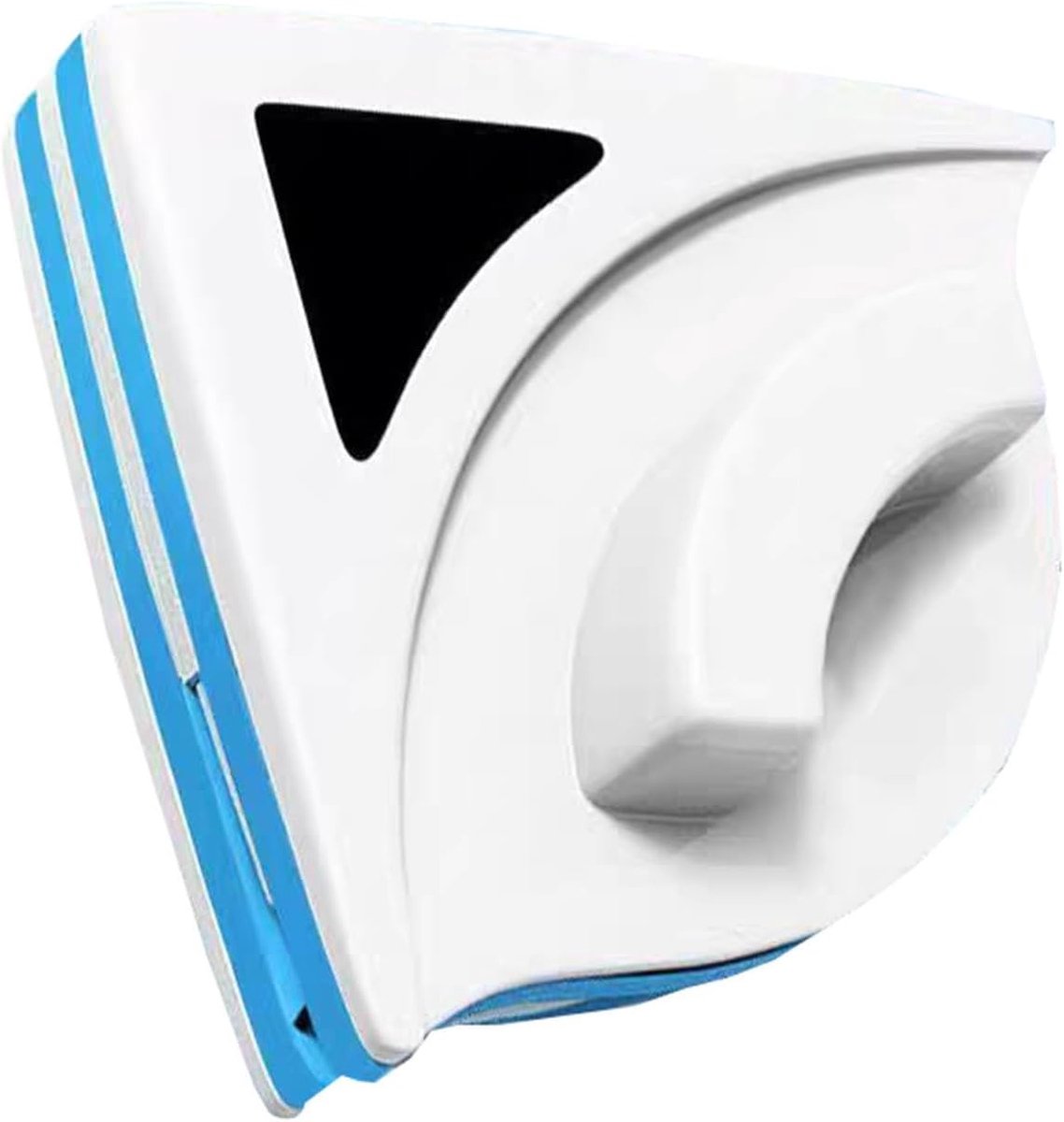 Magnetische Glasreiniger - Dubbelzijdig Raamwisser - Ramen Schoonmaken - Verstelbaar Diktebereik - 3-8 mm Glasdikte - Blauw Wit
