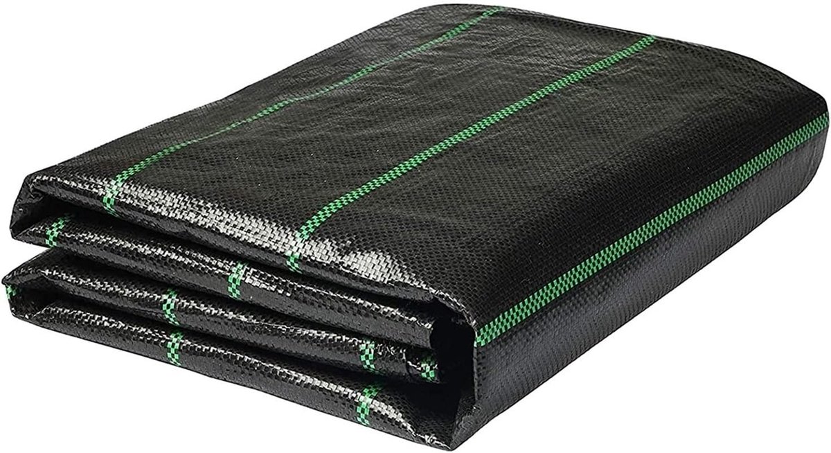 Onkruidbestrijdingsmembraan - Onkruiddoek Bodembedekker - Tuin Onderhouden - UV-bestendig - 1 x 90 m - Zwart