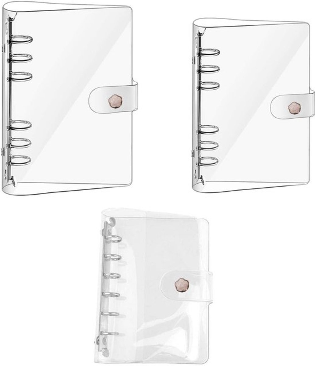 Vt products - Doorzichtige ringband - PVC notitieboekmap - Waterdicht en navulbaar