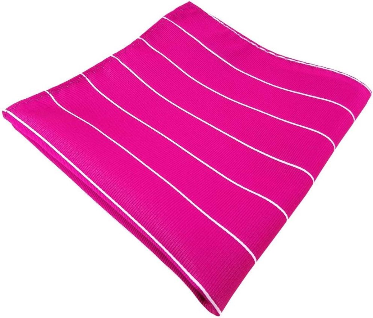 Zakdoek Heren - Accessoire Stijlvol - Feestelijke Gelegenheid - Zijdeglans Polyester - 30x30 cm - Magenta Fuchsia
