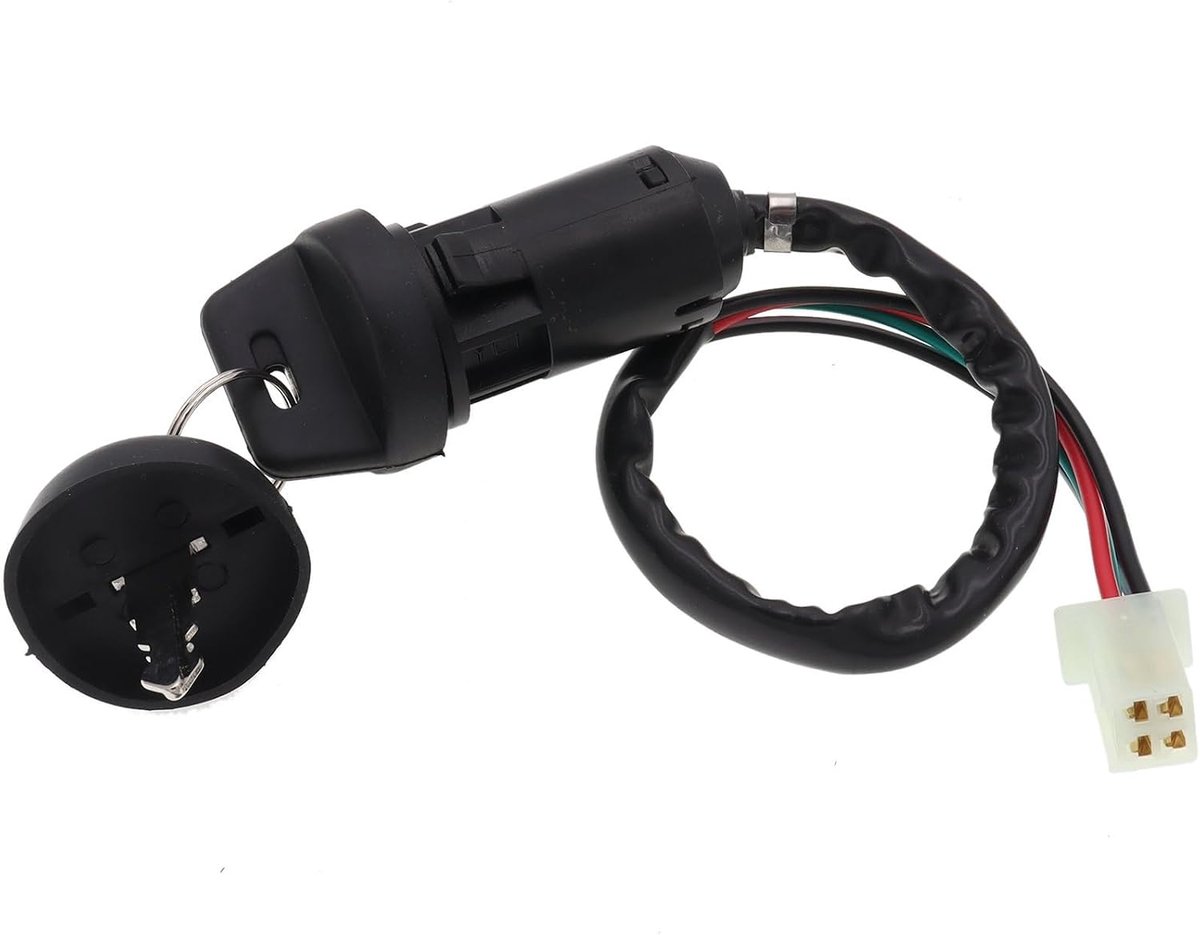 Motor Bobine - Startschakelaar Slot - Motor Starten - Verhoogt Ontstekingsenergie - 4 Draden - Zwart