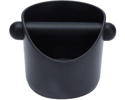 Koffie Klopbox - Koffiedik Bak - Koffiedik Verwijderen - Geluidsreducerend Ontwerp - 10 cm Diameter - Zwart