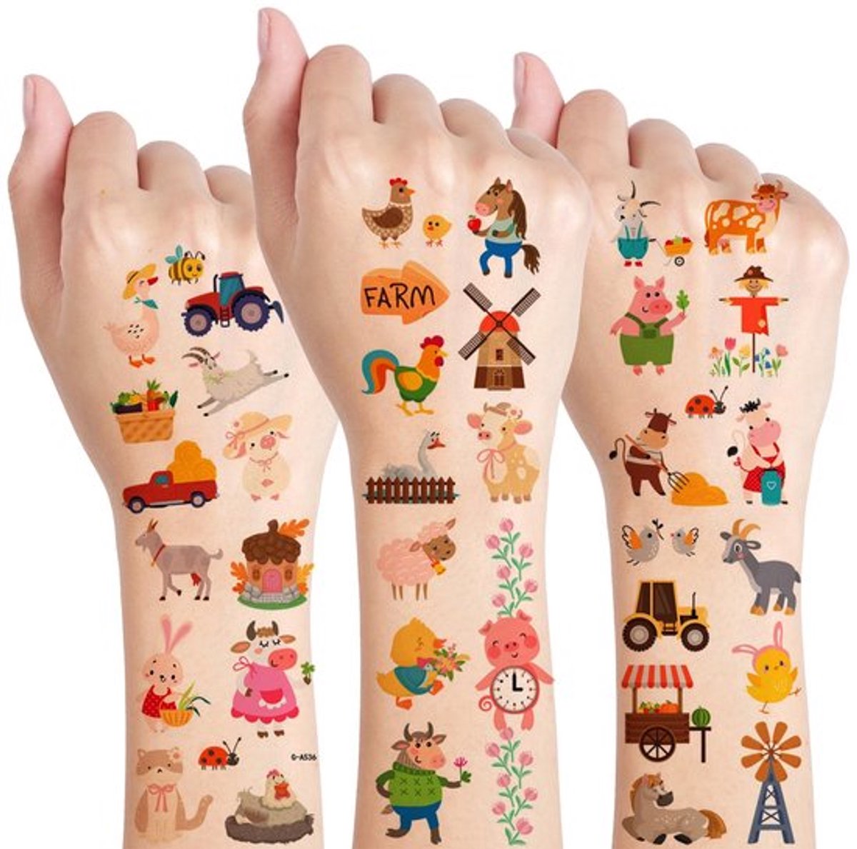 NTHProducts - Boerderij Party - Kindertattoos - 10 Velletjes - Leuk