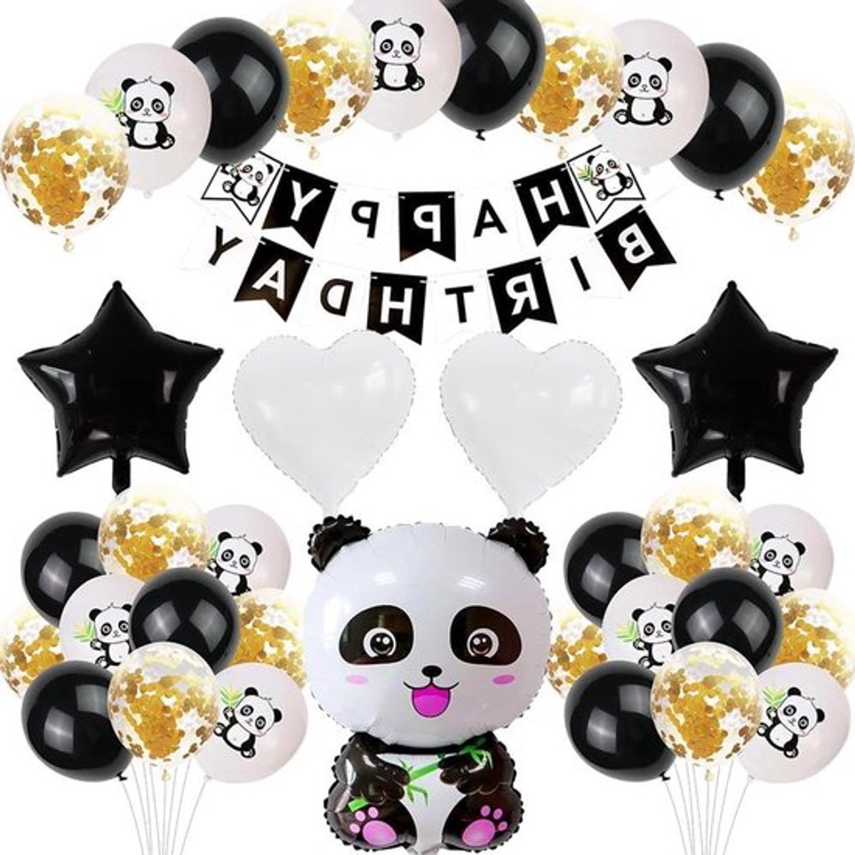 Verjaardagsdecoraties Panda Thema | Panda Ballonnen - Allecto Plus