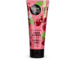 Organic Shop - Organic Ginger & Cherry Cleansing Face Scrub Oczyszczajacy Scrub Do Twarzy - 75ML
