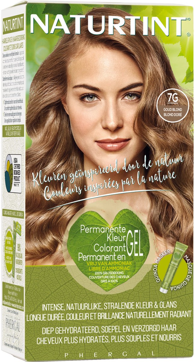 Bol.com 7G Goud Blond - NATURTINT - 170ml - Vegan - Ammoniakvrij - BioBased Certified - Microplastic FREE aanbieding
