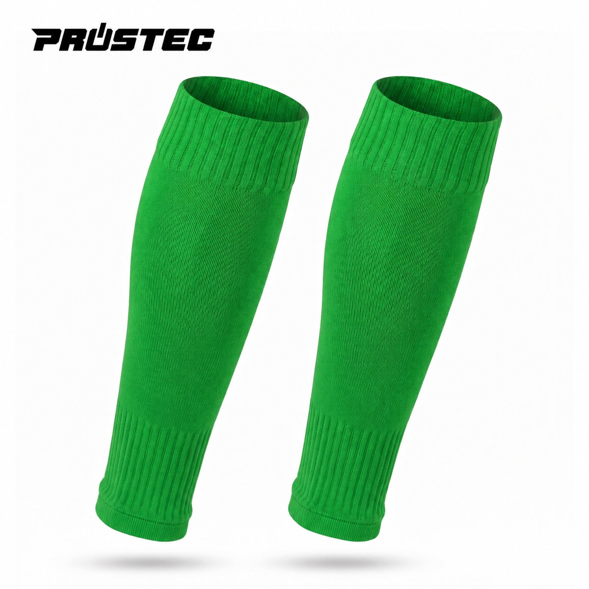 Prostec Voetbalsokken Zonder Voet - Sok Sleeve - Met Grip - 35-39 - Groen