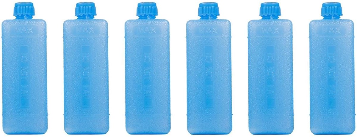 Draagbare Koelelementen - Ijsblokken Koeltas - Eten Drinken Koel - Lekvrij Ontwerp - 6 Stuks - Blauw
