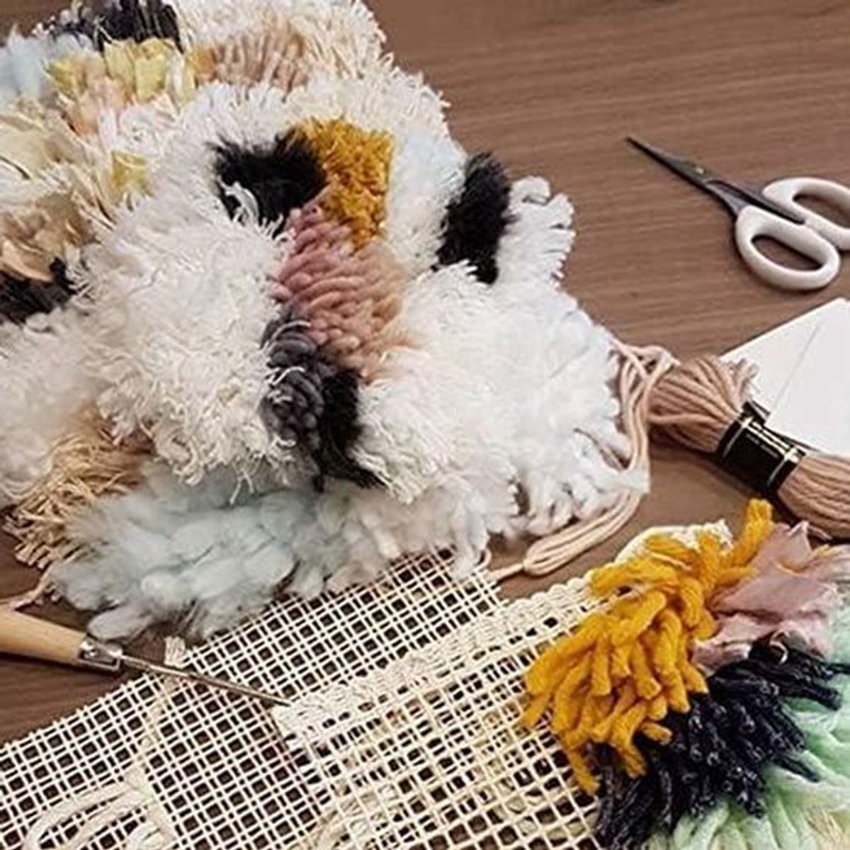 Tapijt Canvas - DIY - Blank - Haak Tapijt - Mesh - Stof - Geschikt voor Haak Tapijt - Mesh Canvas, Mesh Stof Blank Tapijt Hooking Mesh Canvas DIY Tapijt Canvas voor Klink Haak Tapijt Tapijt Canvas DIY