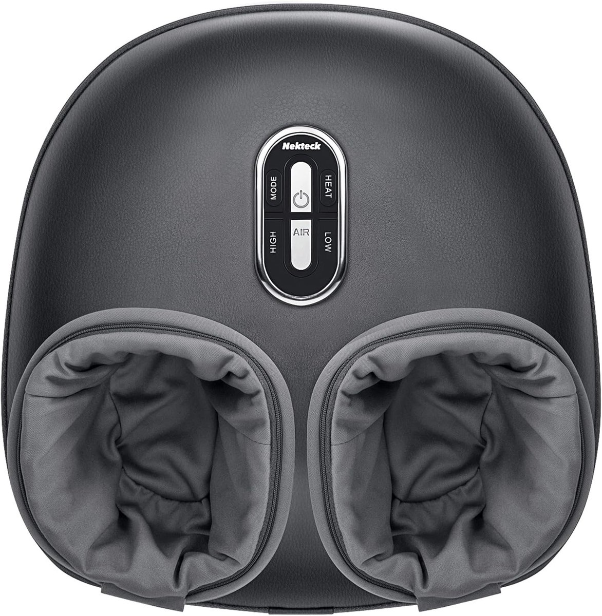 Shiatsu Voetmassageapparaat - Grijs - Met Warmtefunctie - Lichtgewicht en Compact - Voor Thuis en Kantoor