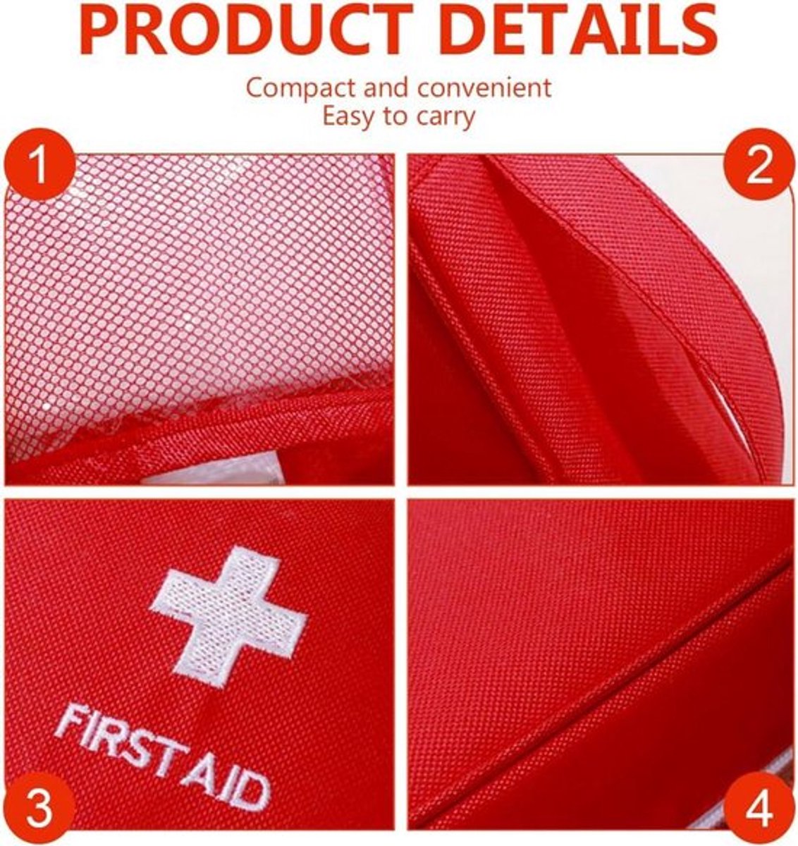 Eerste hulp set Allecto Plus, leeg nylon holster