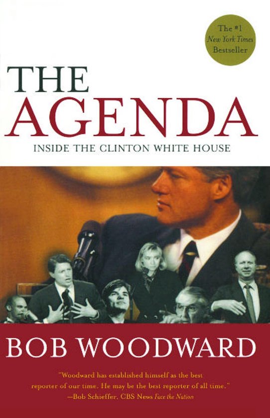 Boek "The Agenda" van Bob Woodward. Een #1 New York Times bestseller over het Clinton Witte Huis.