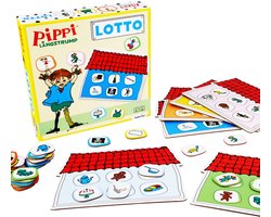 Barbo Toys - Pippi Langkous Lotto Spel 36 Stukjes - Ontworpen in Denemarken - Educatief Geheugenspel - Spelletje voor jongens en meisjes - Multicolor - Vanaf 3 jaar