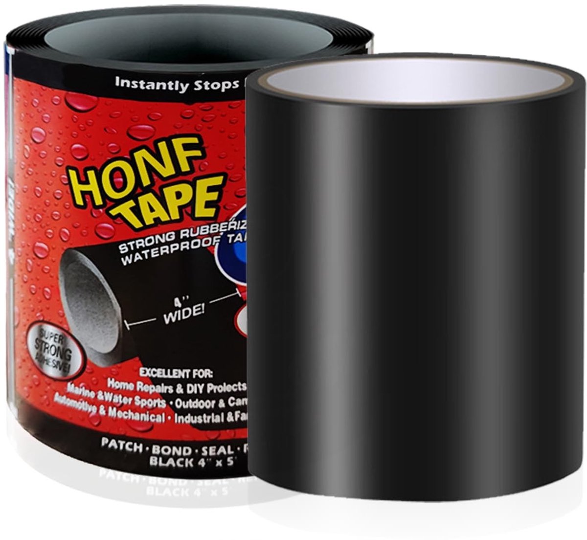 Waterdichte Reparatietape 1,5 m x 10 cm voor het herstellen van waterleidingen, sanitaire installaties en zwembaden