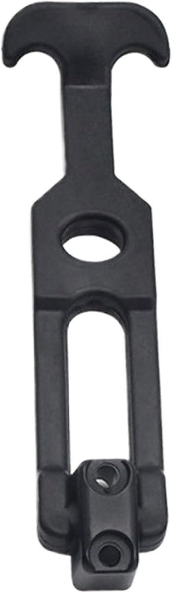 Rubberen grendel - T-greep sluiting - Veilig bevestigen - Verhoogde duurzaamheid nylon - Maat M - Zwart