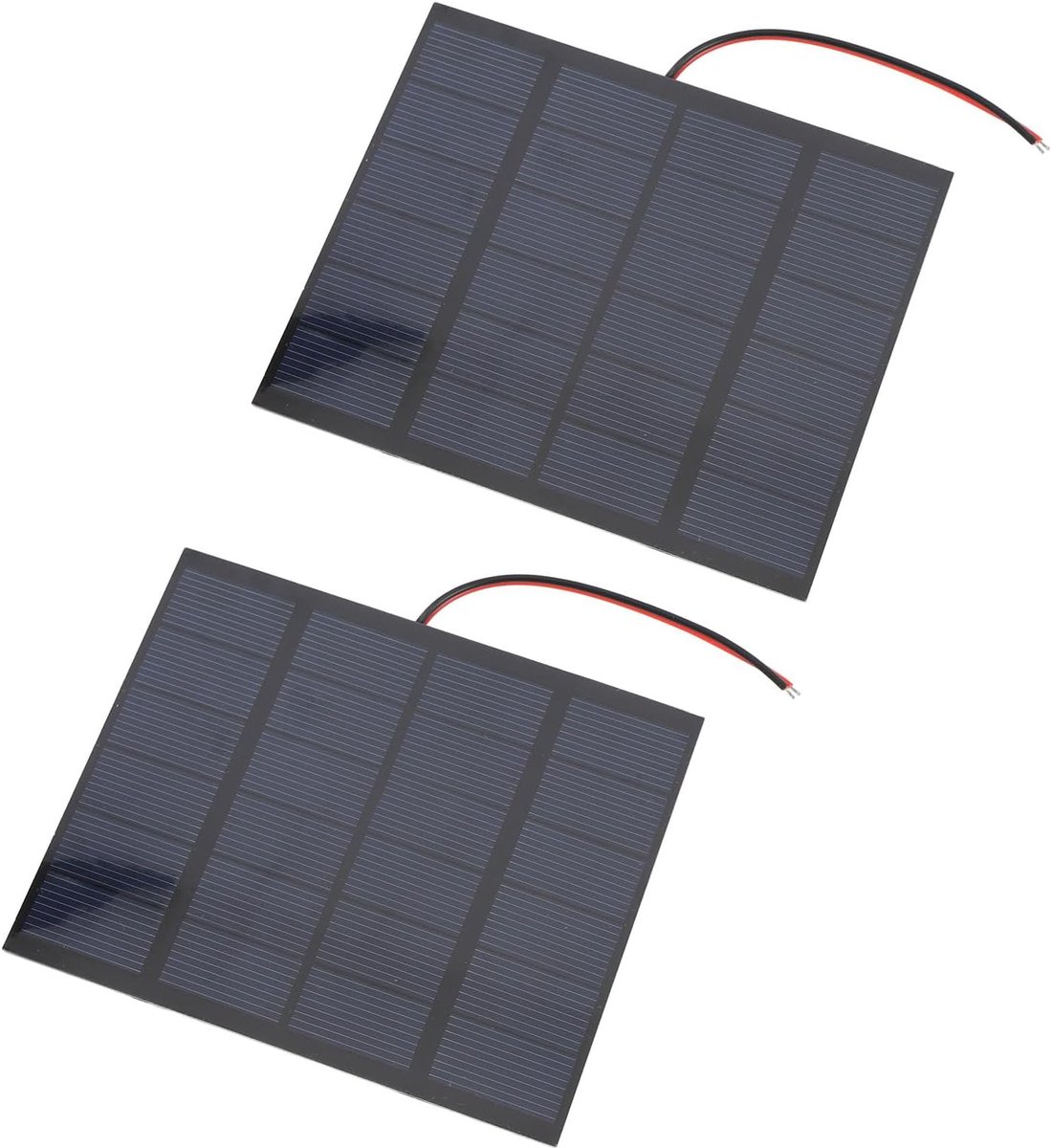 Klein Zonnepaneel - Draagbare Energie - Buiten Opladen - Monokristallijn Silicium - 15W 6V - Zwart