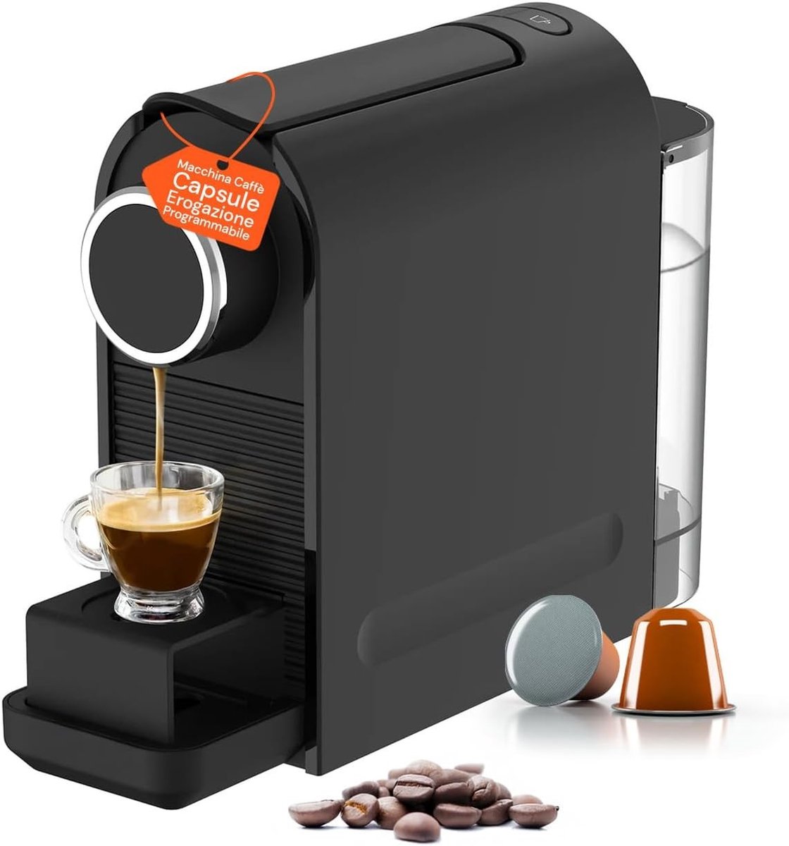 Koffiezetapparaat - Zwart - 1400 W Vermogen - 20 Bar Druk - Voor Thuisgebruik
