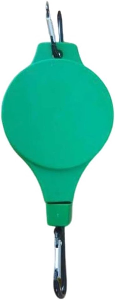 Hangende Plantenhaak - Bloempotlift Vogelkooi - Tuindecoratie Ophangen - Intrekbaar Hoogte Verstelbaar - 14 x 11.5 cm - Groen