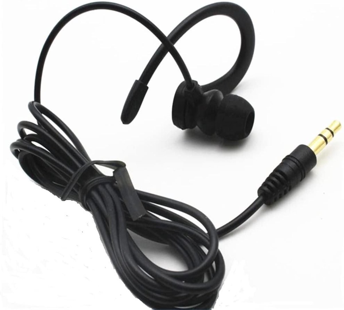 Enkele Side Oordopjes - In-ear - Afneembare Oorhaak - Standaard 3,5 mm Jack - Voor Smartphones en Audioapparaten