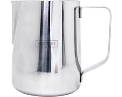 Melkopschuimer RVS - Opschuimkan Cappuccino - Latte Art Maken - Interne Maataanduiding - 600 ml - Zilver