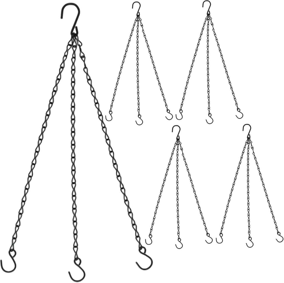 Hangende Plantenkettingen - Ketting Hanger - Planten Ophangen - Roestvrij Staal - 40cm - Zilver