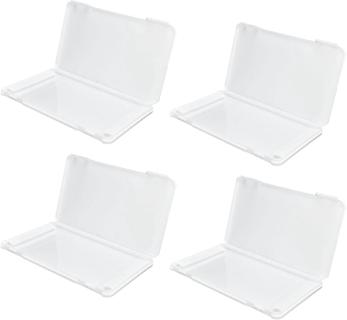 Mondkap Opbergdoos - Masker Houder - Hygiënisch Opbergen - Opvouwbaar Ontwerp - 19 x 11 x 5 cm - Wit