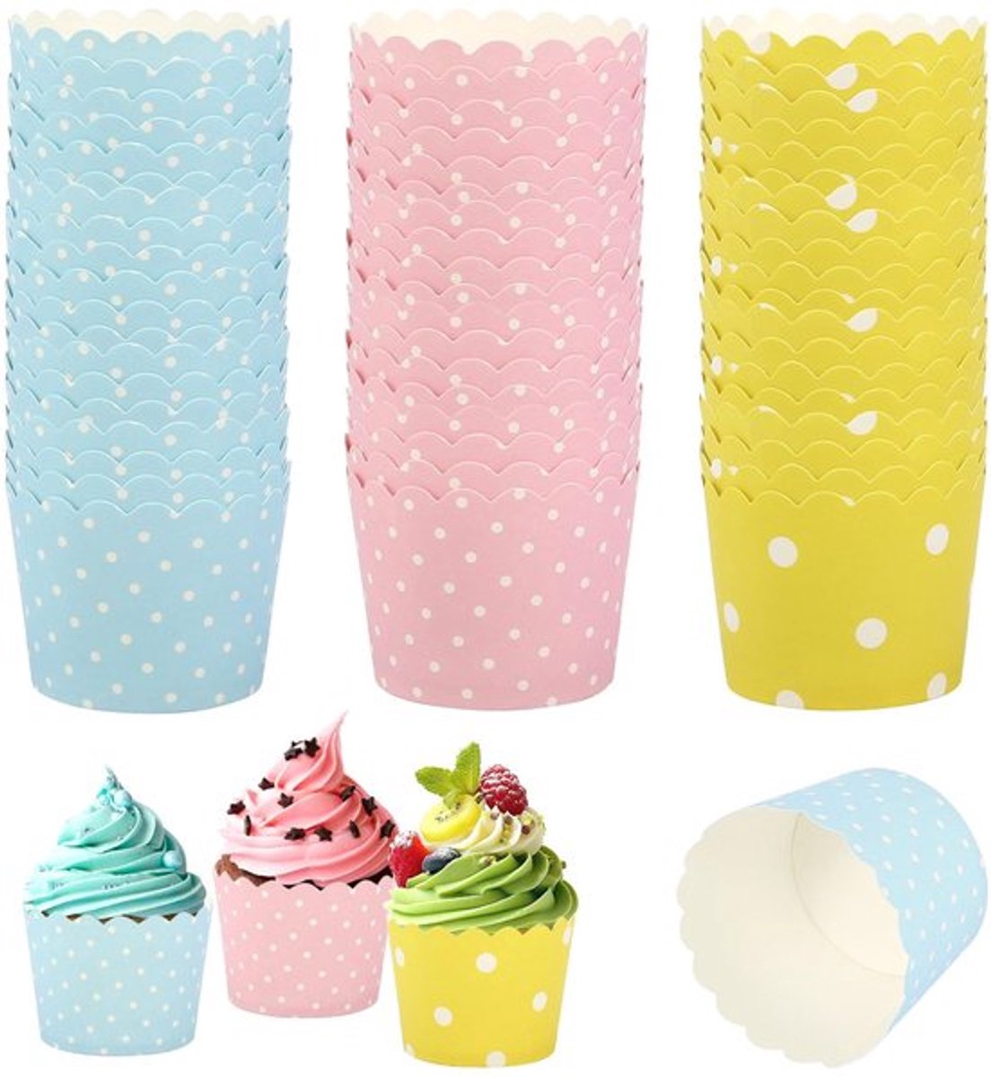 NTHProducts - 150 stukken muffin bakvormen