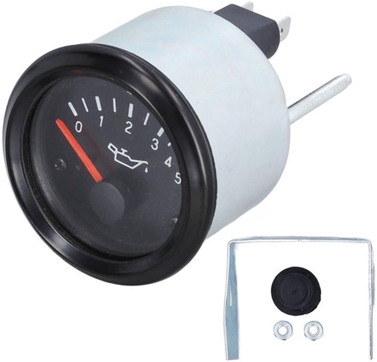 Aluminium olie drukmeter 0-5 bar waterdicht