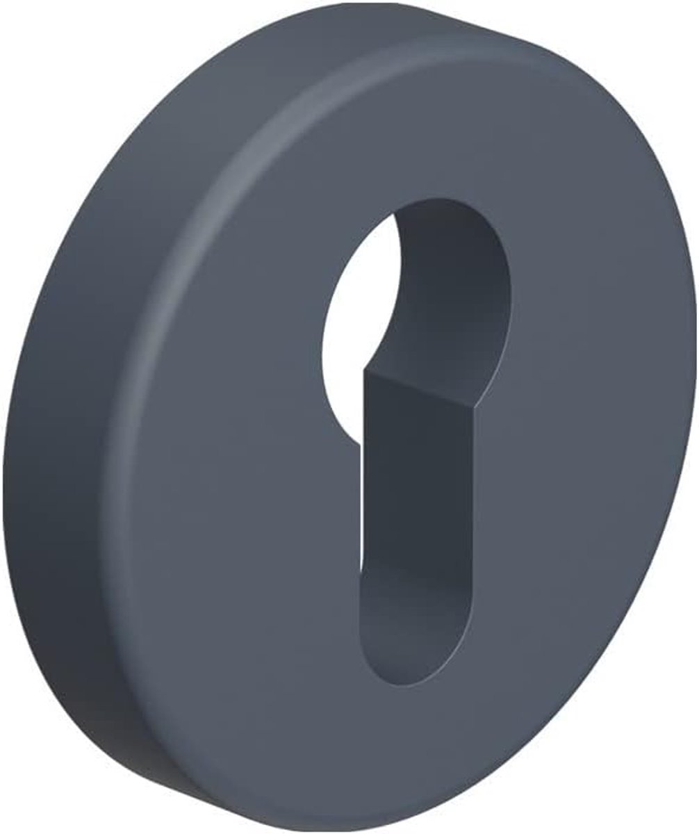 Sleutelrozet - Deurbeslag Schild - Deurbeveiliging - Doorlopend Gekleurd Polyamide - 55 mm Diameter - Mat